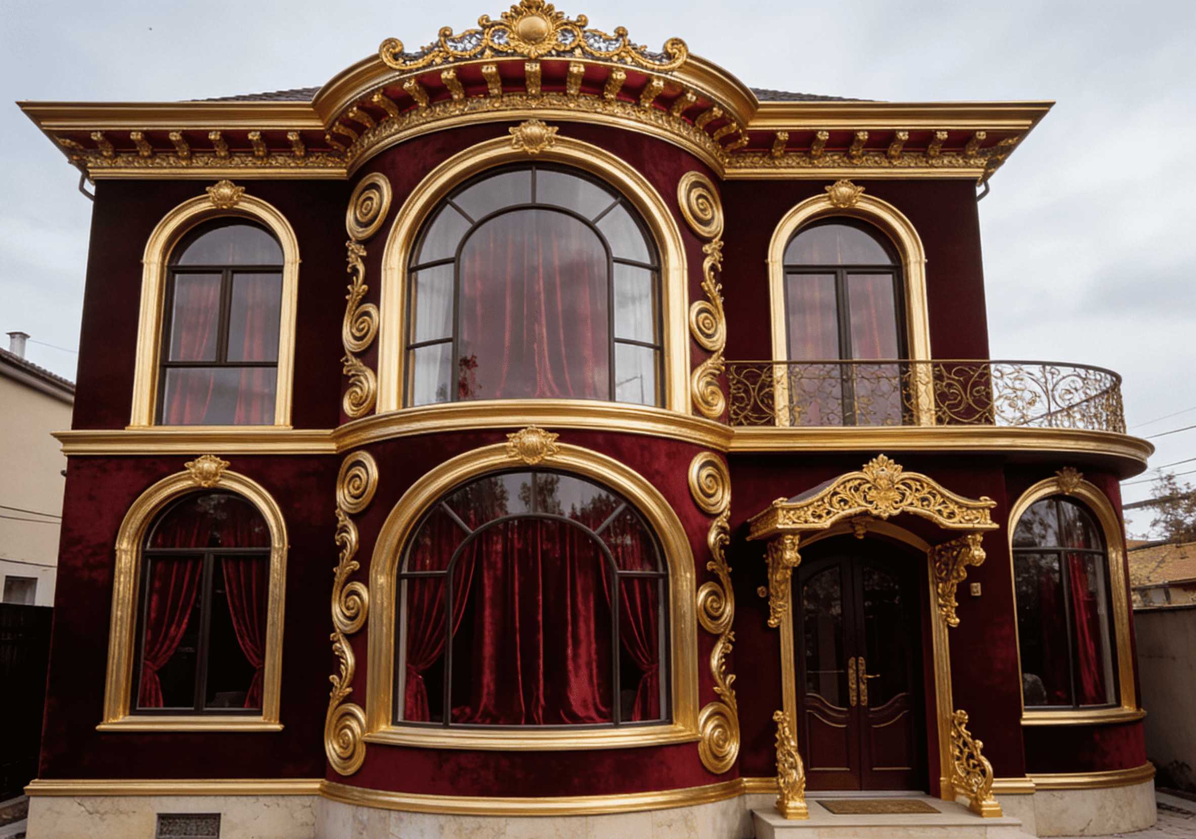Dramatic Opulence: A Baroque-Inspired Small-Footprint Villa